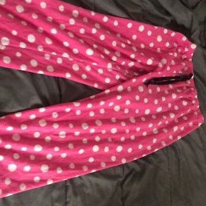 Pink & white polka dots pajamas